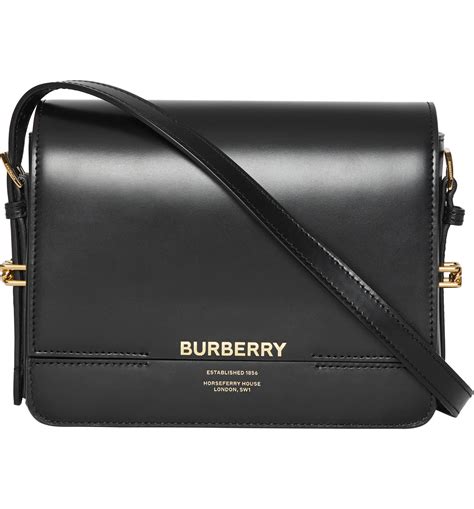 burberry small leather zip crossbody bag black|Burberry shoulder bag.